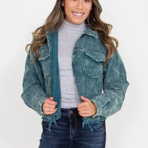 POL corduroy shacket